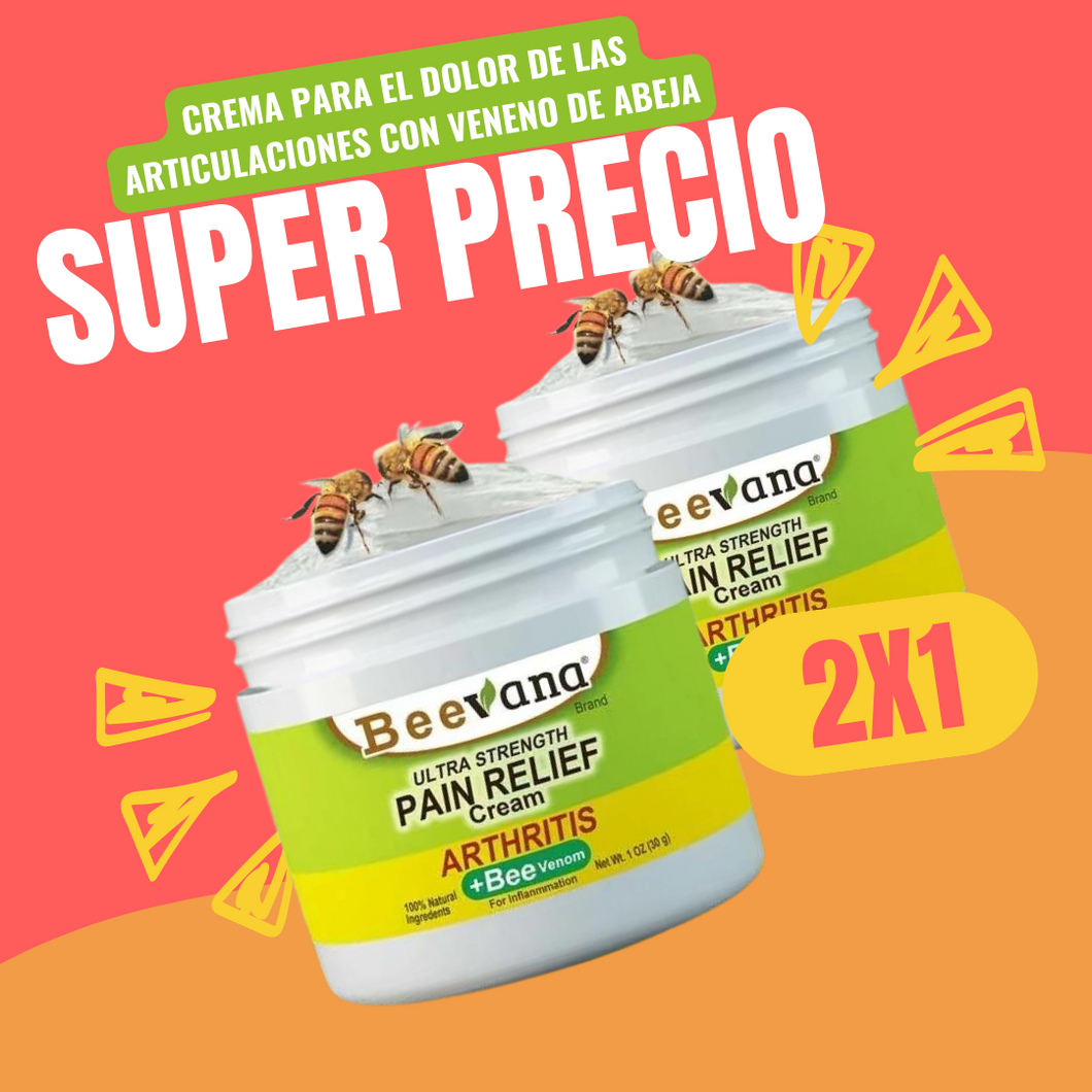 2x1 BEEVANA BEE VENOM CREMA PARA TERAPIA DE HUESOS Y ARTICULACIONES