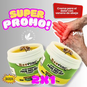 2x1 BEEVANA BEE VENOM+ CON CBD CREMA PARA TERAPIA DE HUESOS Y ARTICULACIONES